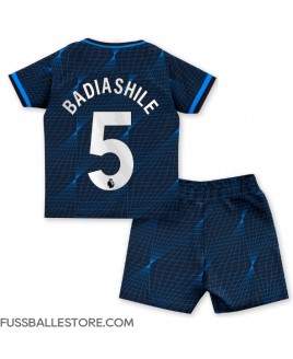 Günstige Chelsea Benoit Badiashile #5 Auswärts Trikotsatzt Kinder 2023-24 Kurzarm (+ Kurze Hosen)